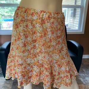 floral skirt